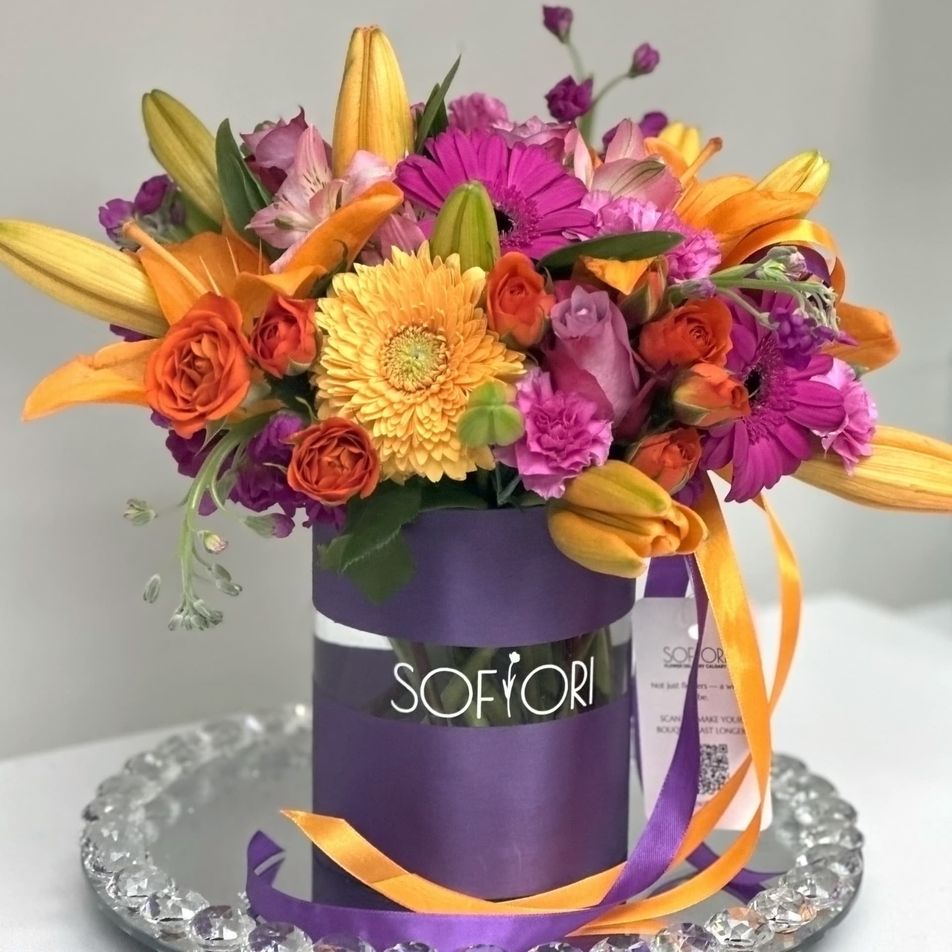 Lilies and Purple