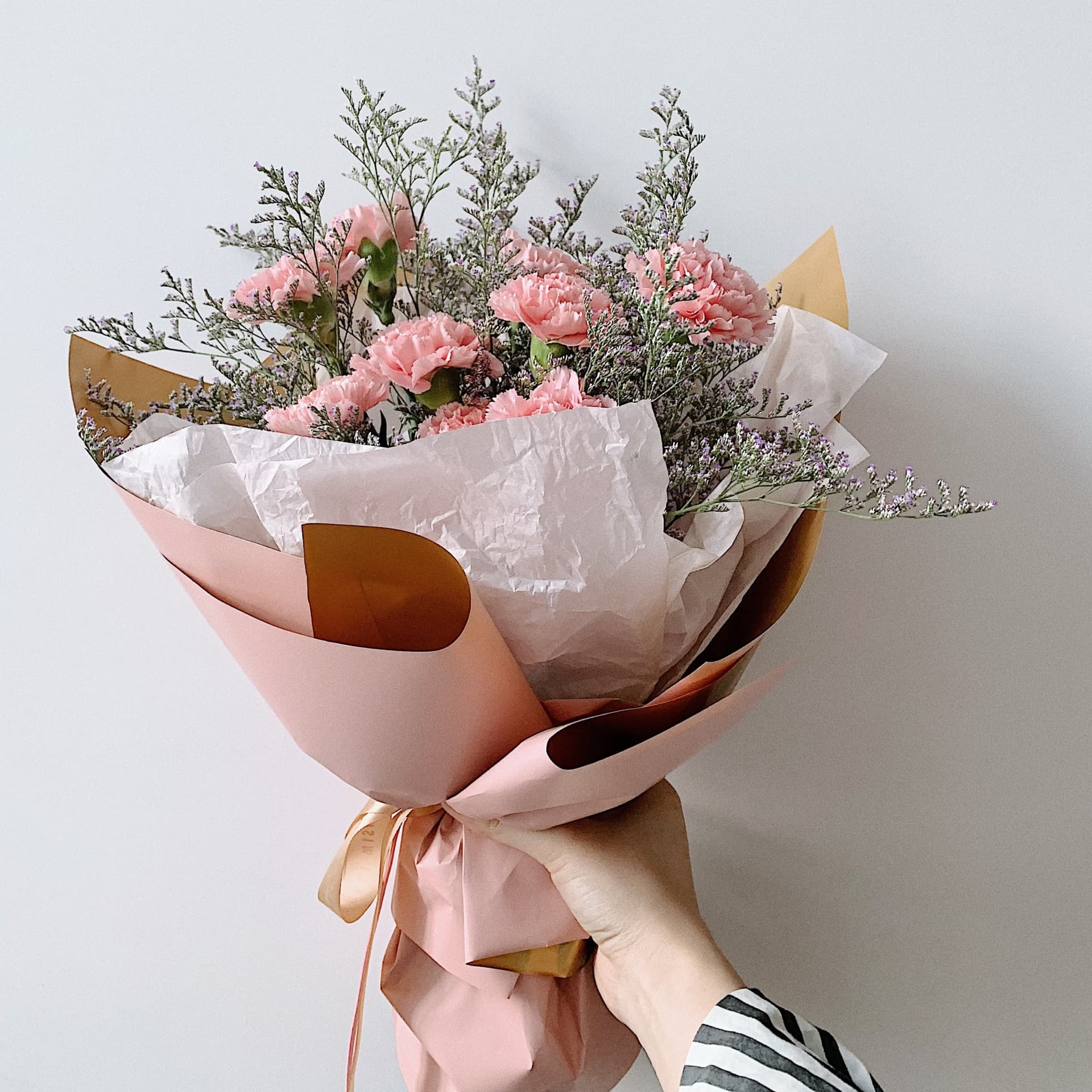Just Because bouquet — Carnation Dream